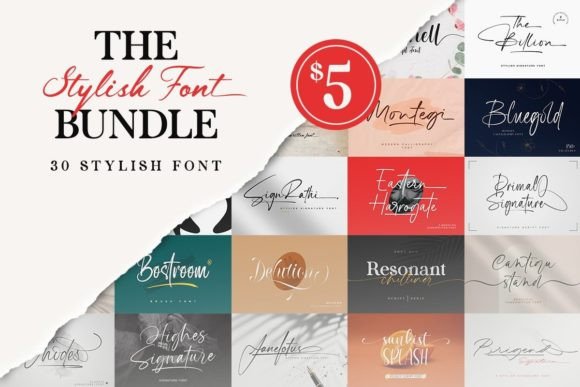 Download The Stylish Font Bundle - Stylish font Collection