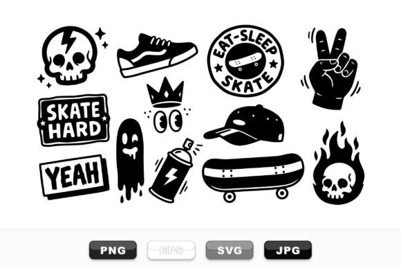 Download Edgy Skateboard Graphic Pack - Edgy Collection