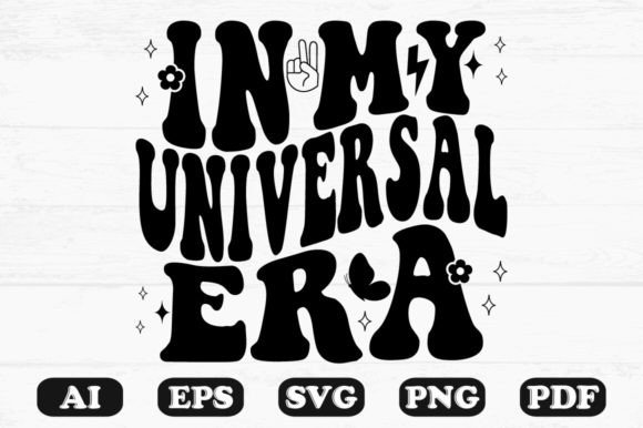 Download N My Universal Era Retro Wavy Svg - Premium Resources